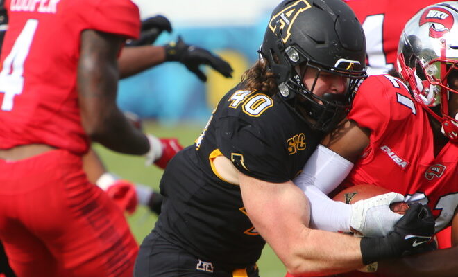 Western Kentucky plays Appalachian State in Roofclaims.com Boca