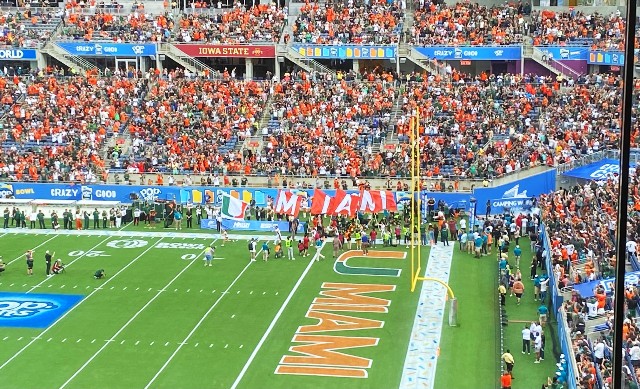 Miami brought a big crowd but Iowa State came out the winner at the Pop Tarts Bowl.